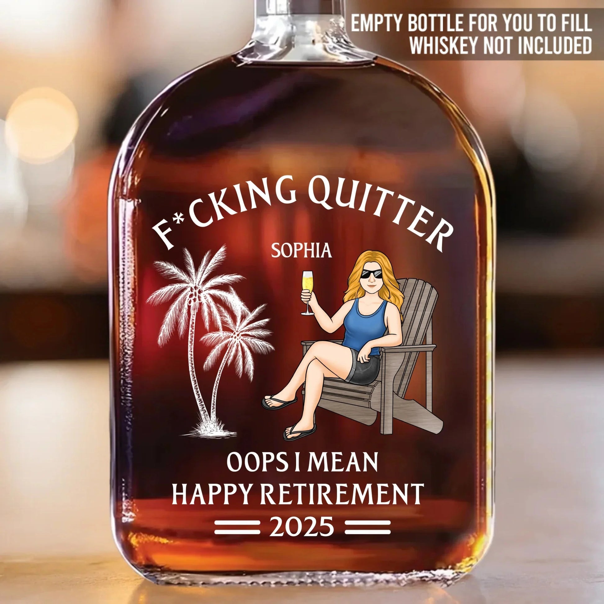 Coworker Personalized Custom Whiskey Bottle