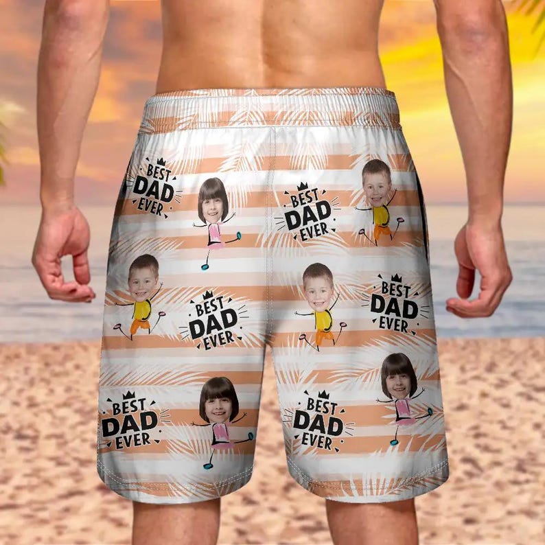 Custom Photo Personalized Unisex Beach Shorts