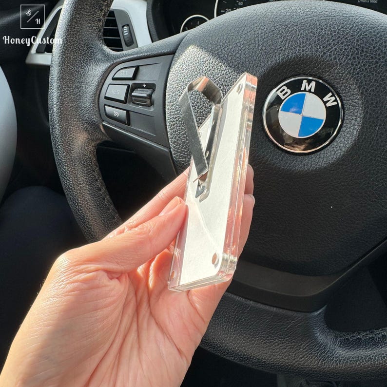 Personalized Photo Car Visor Holder - Gift for Your Better Half