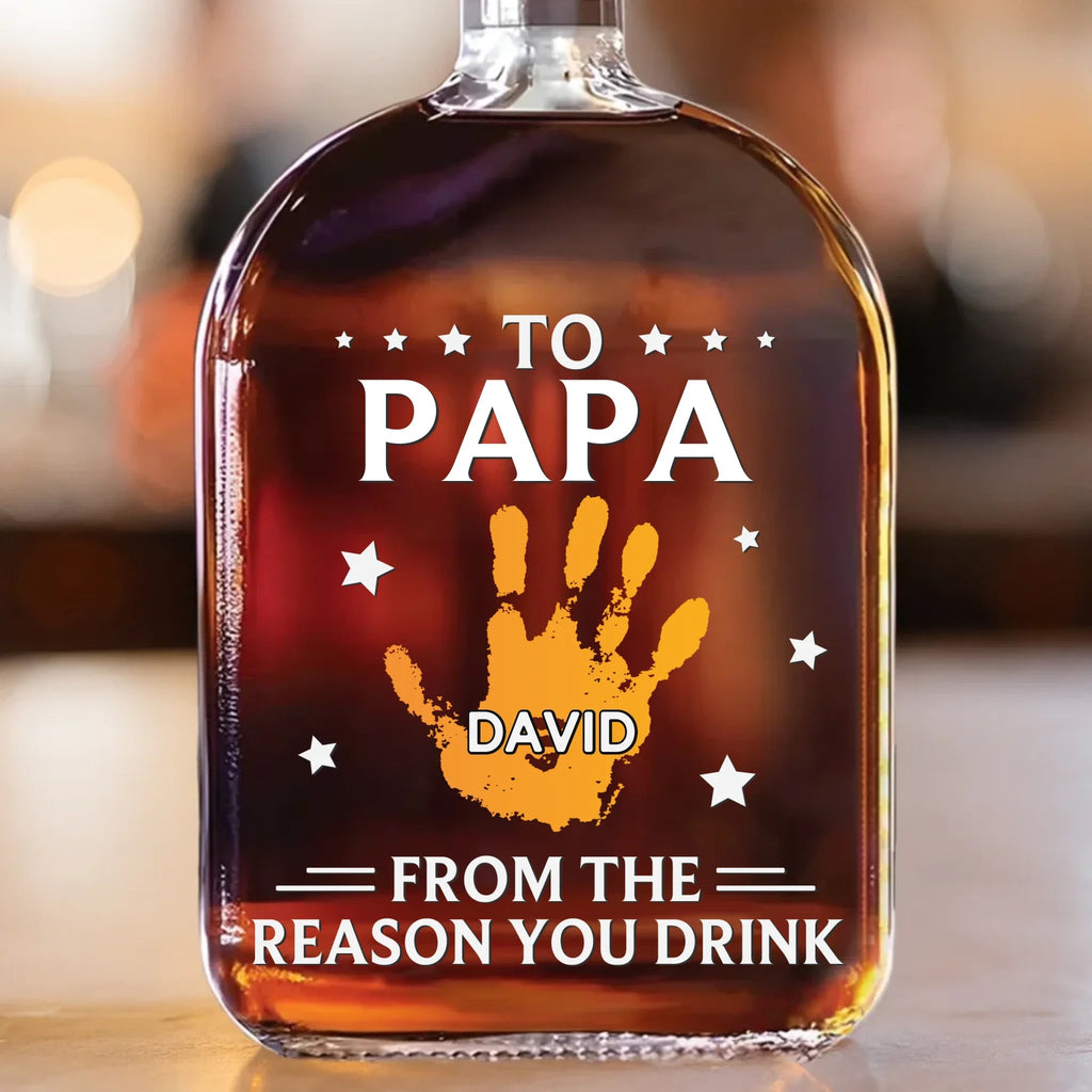 Family Personalized Custom Whiskey Bottle