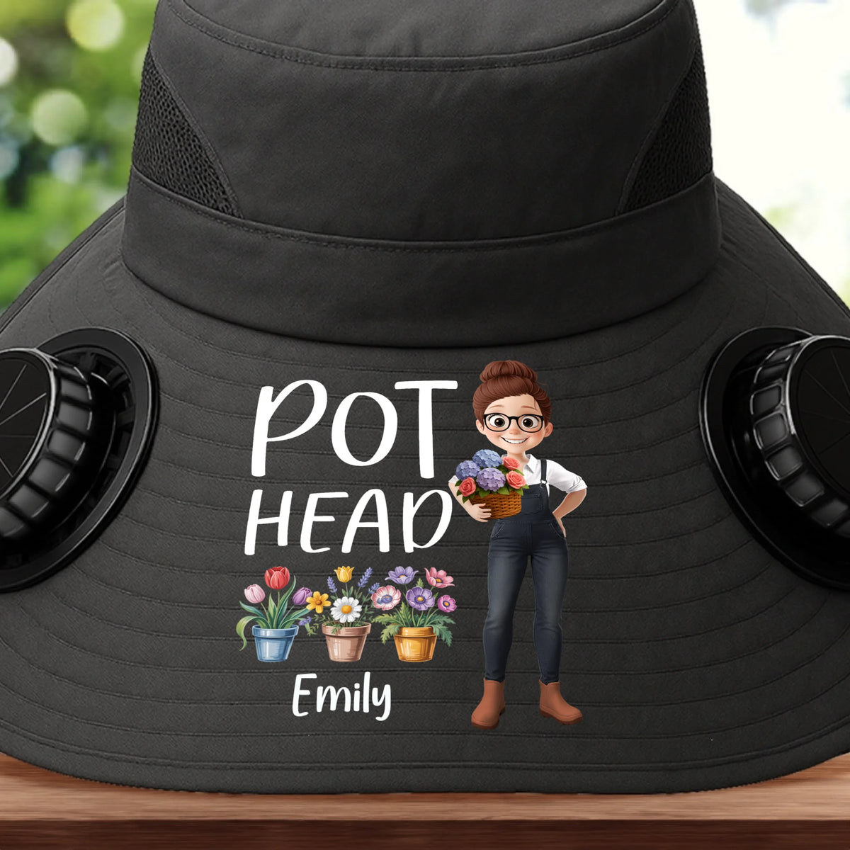 Custom Hat With Fans Solar Power
