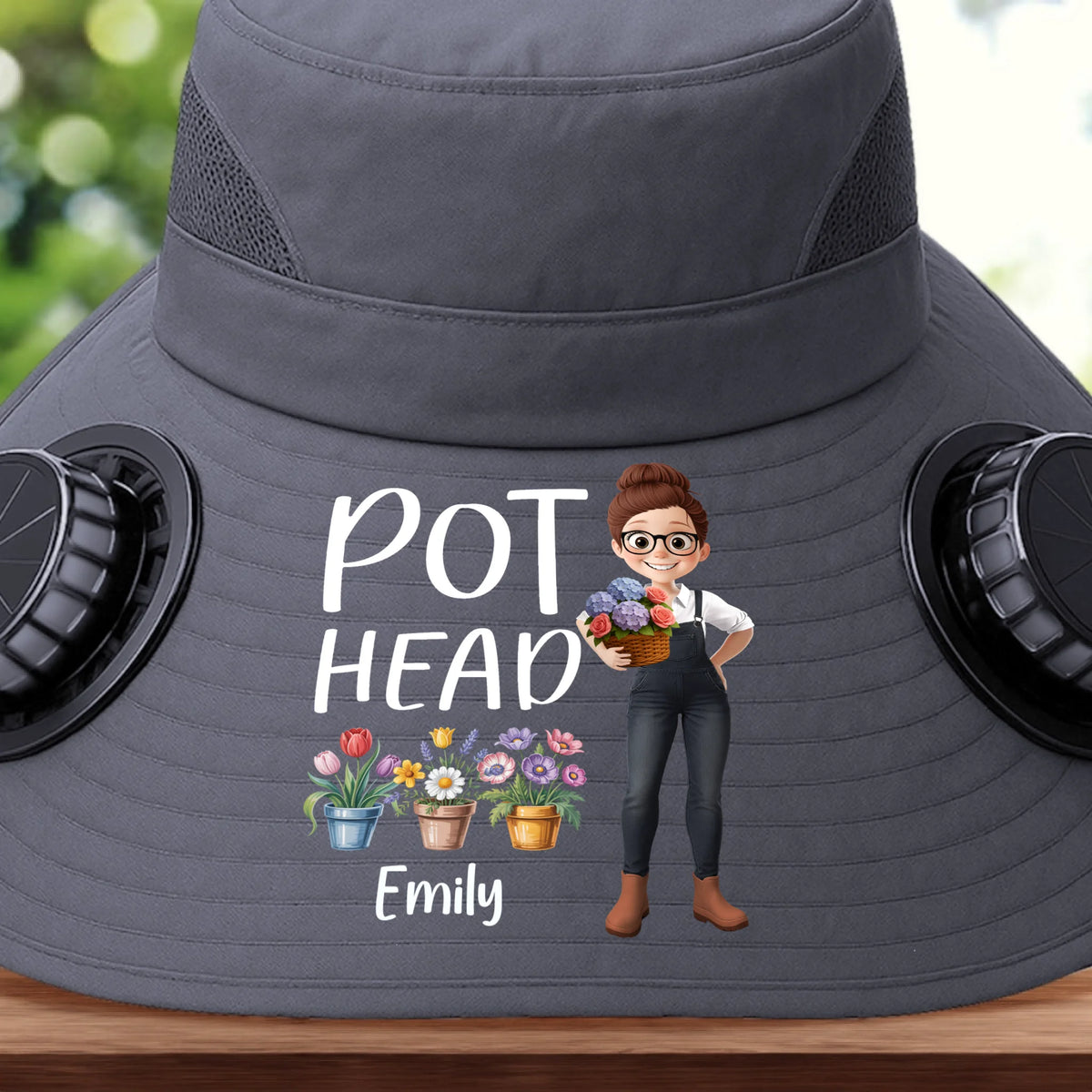 Custom Hat With Fans Solar Power