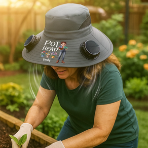 Custom Hat With Fans Solar Power
