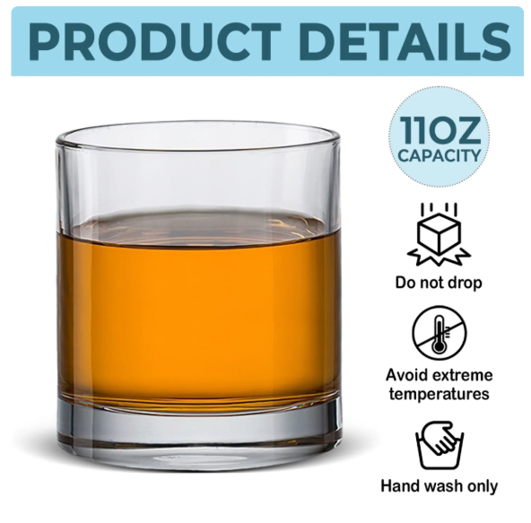 Custom Gothic Skull Whiskey Glass