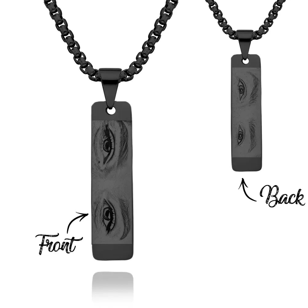 Custom Eyes Photo Necklace