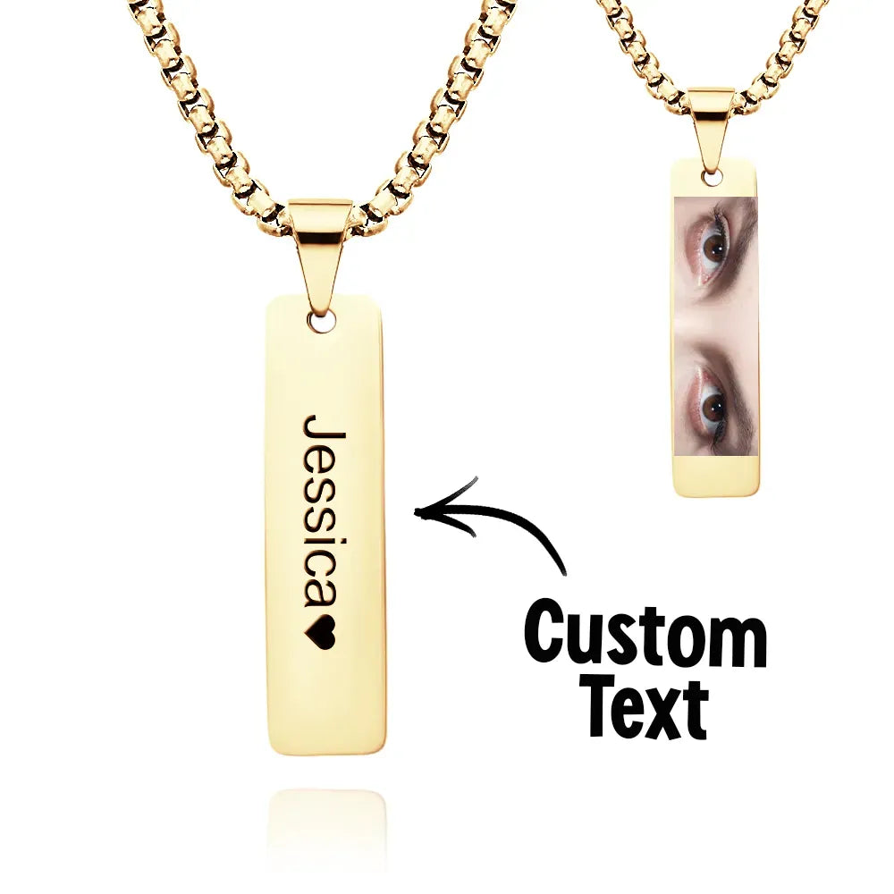 Custom Eyes Photo Necklace