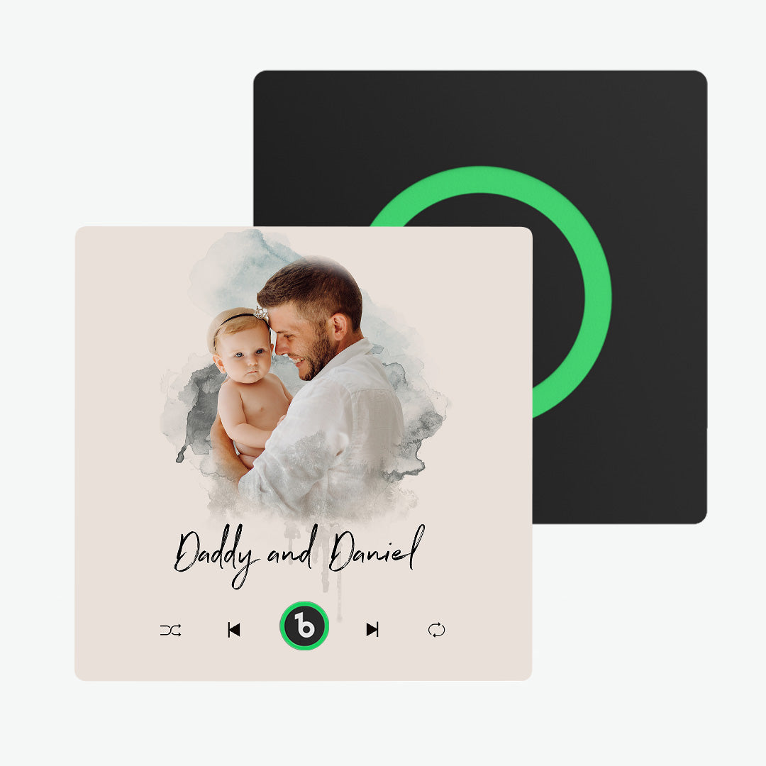 Personalized Photo Music Fridge Magnet