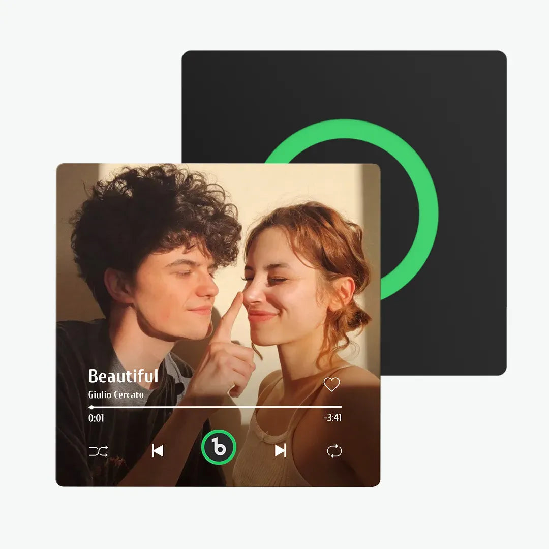 Personalized Photo Music Fridge Magnet