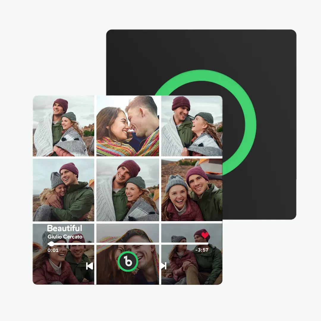 Personalized Photo Music Fridge Magnet