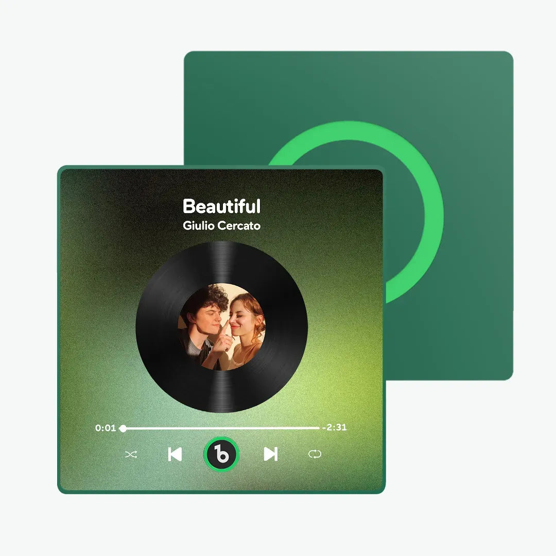 Personalized Photo Music Fridge Magnet