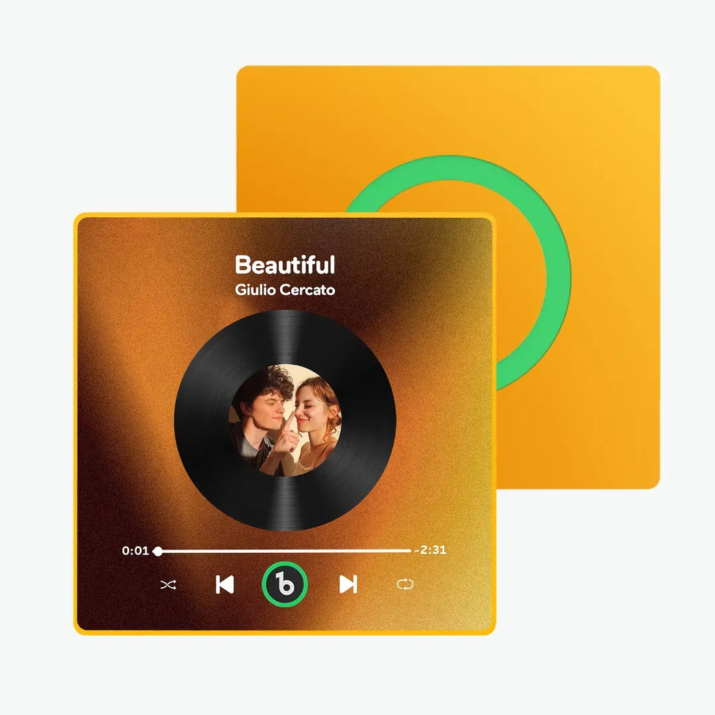 Personalized Photo Music Fridge Magnet