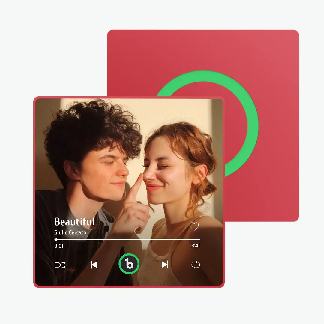 Personalized Photo Music Fridge Magnet