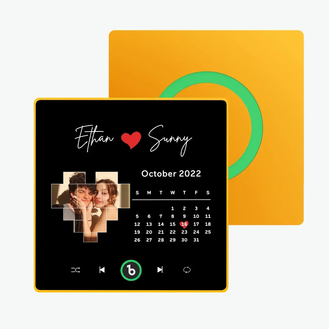 Personalized Photo Music Fridge Magnet