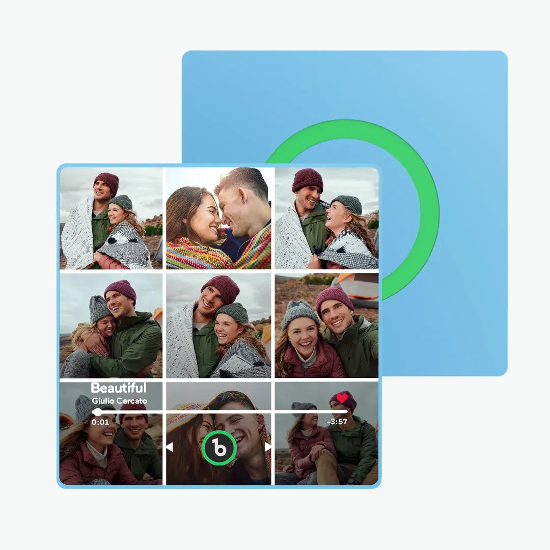 Personalized Photo Music Fridge Magnet