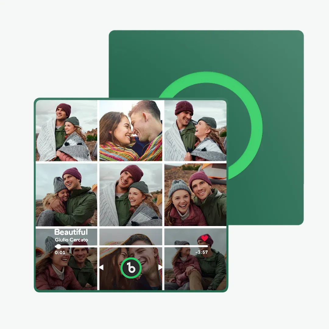 Personalized Photo Music Fridge Magnet