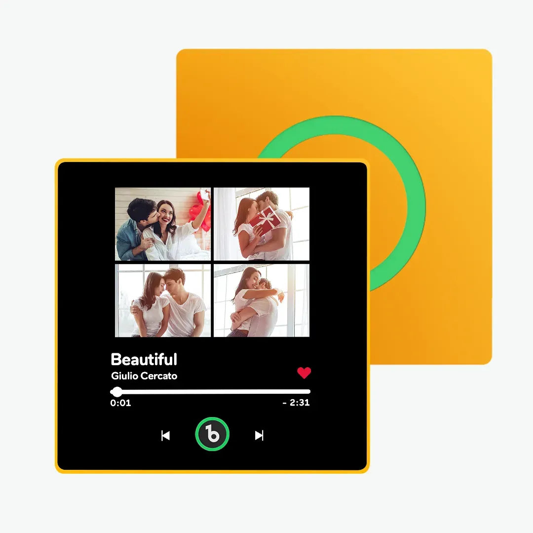 Personalized Photo Music Fridge Magnet