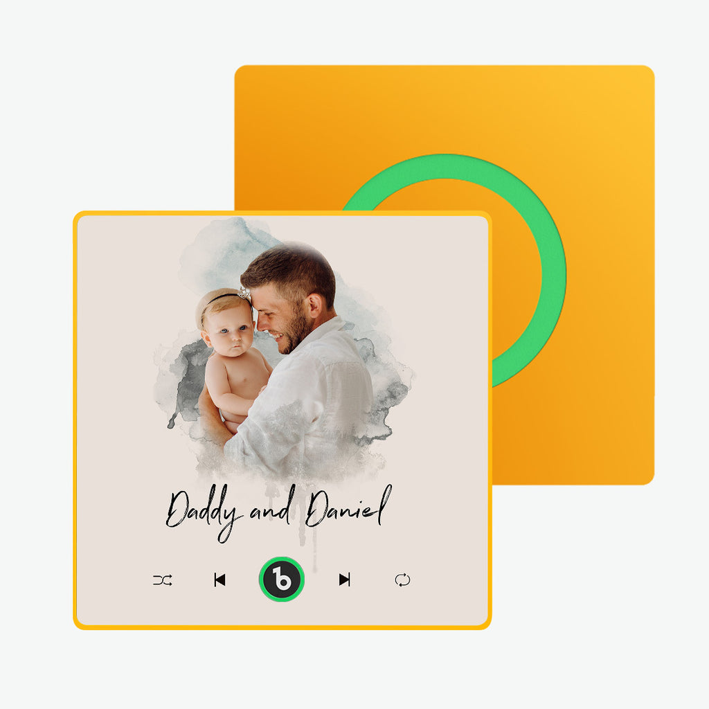 Personalized Photo Music Fridge Magnet
