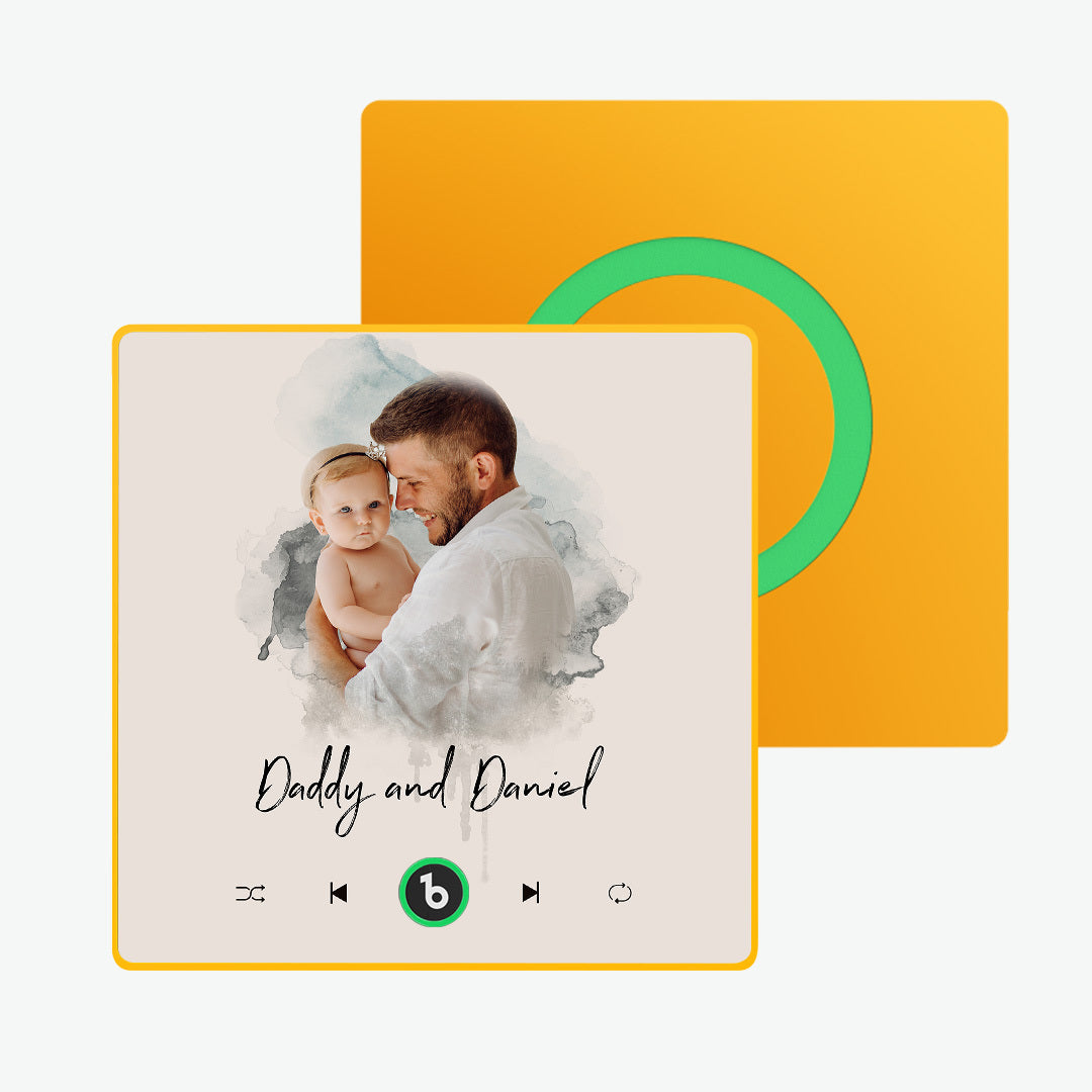 Personalized Photo Music Fridge Magnet