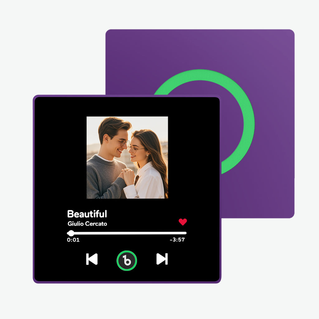 Personalized Photo Music Fridge Magnet