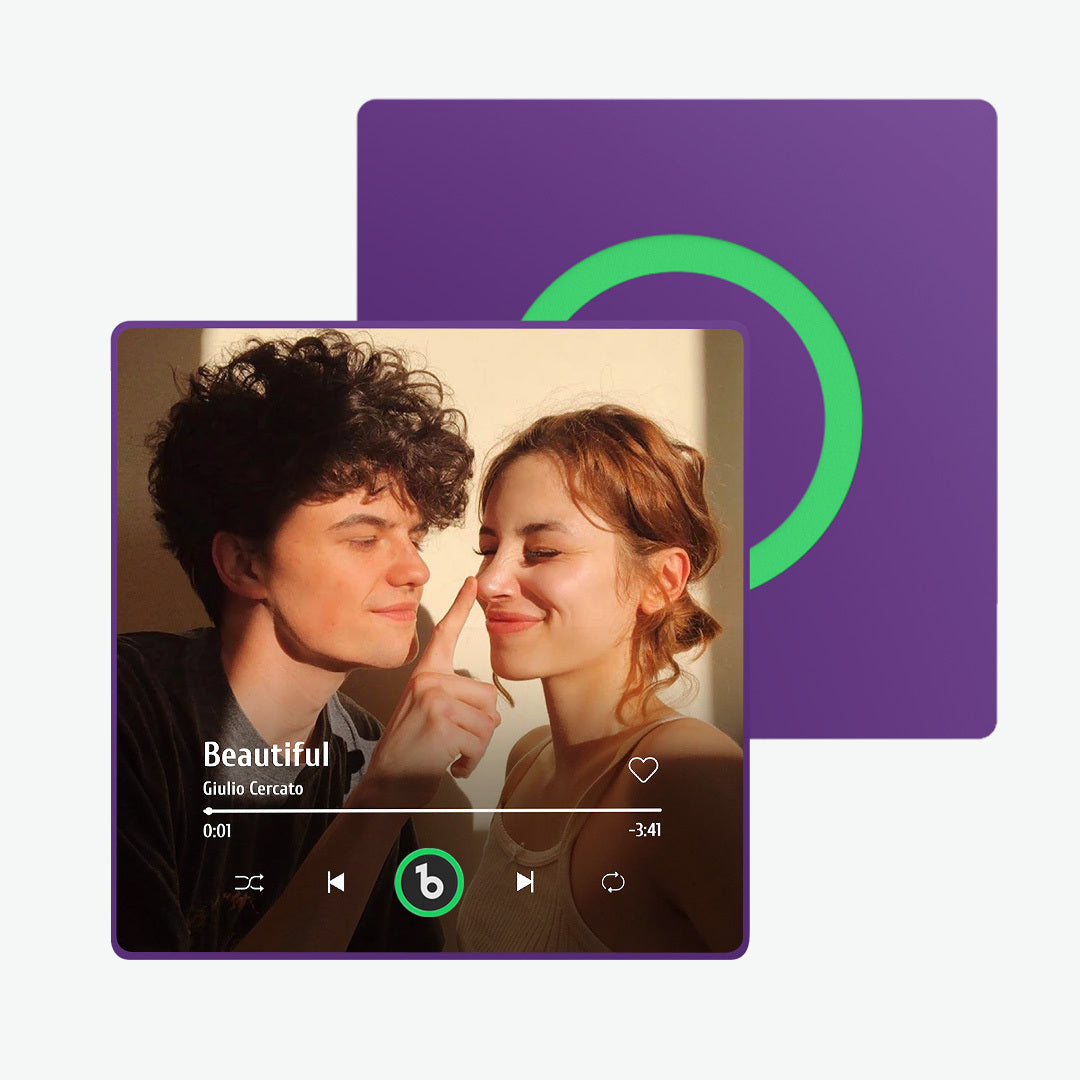 Personalized Photo Music Fridge Magnet