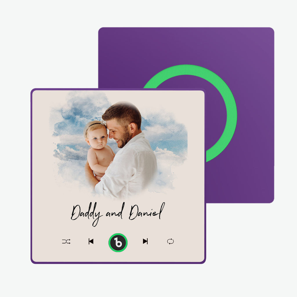 Personalized Photo Music Fridge Magnet