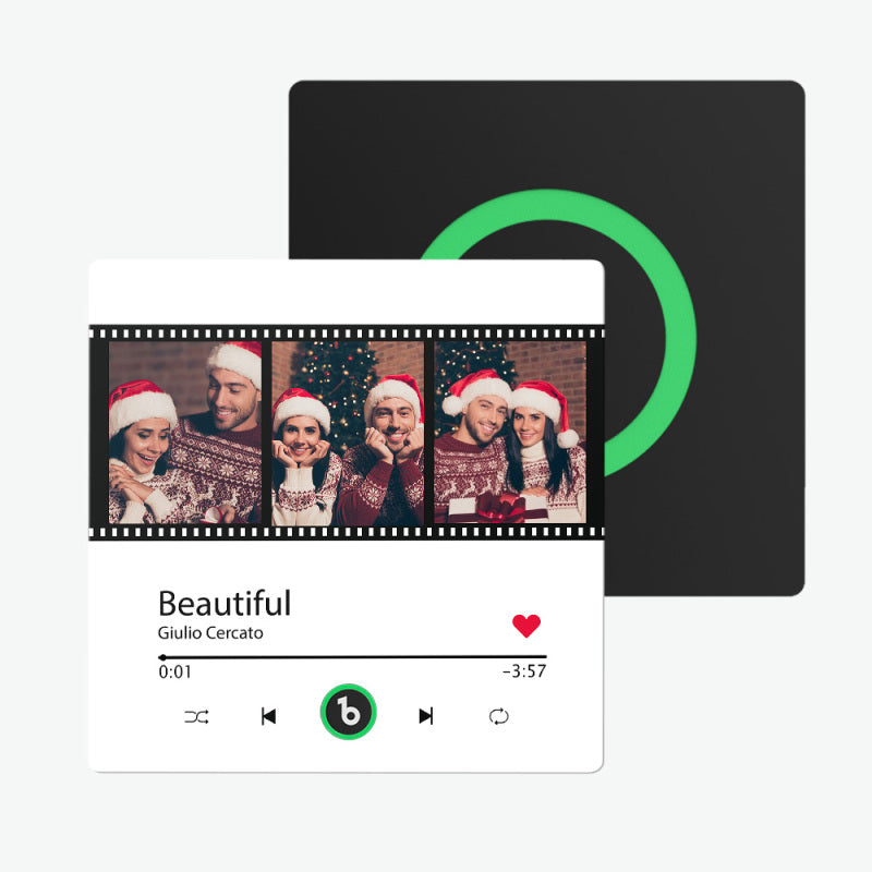 Personalized Photo Music Fridge Magnet