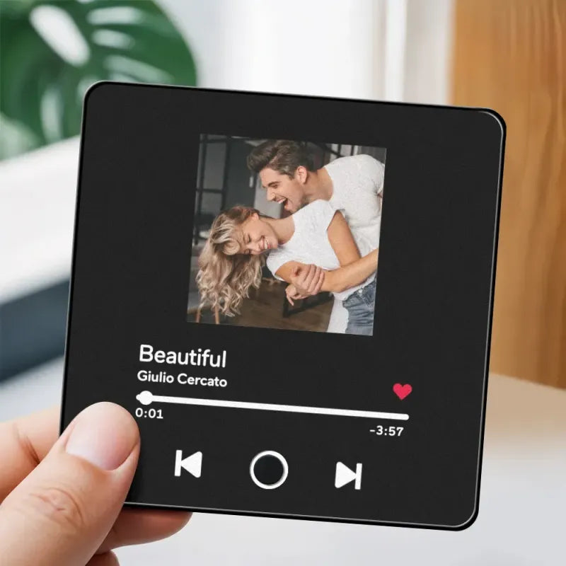 Personalized Photo Music Fridge Magnet