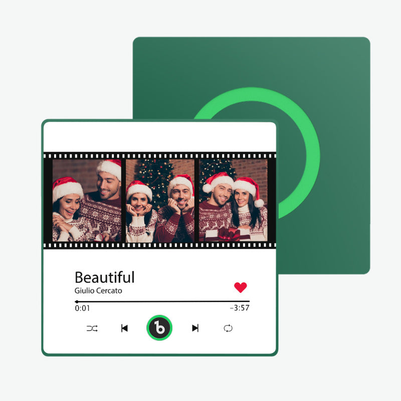 Personalized Photo Music Fridge Magnet