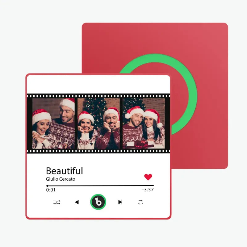 Personalized Photo Music Fridge Magnet