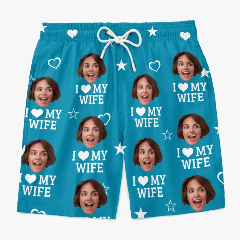 Fun Personalized Tropical Hawaiian Men's Beach Shorts