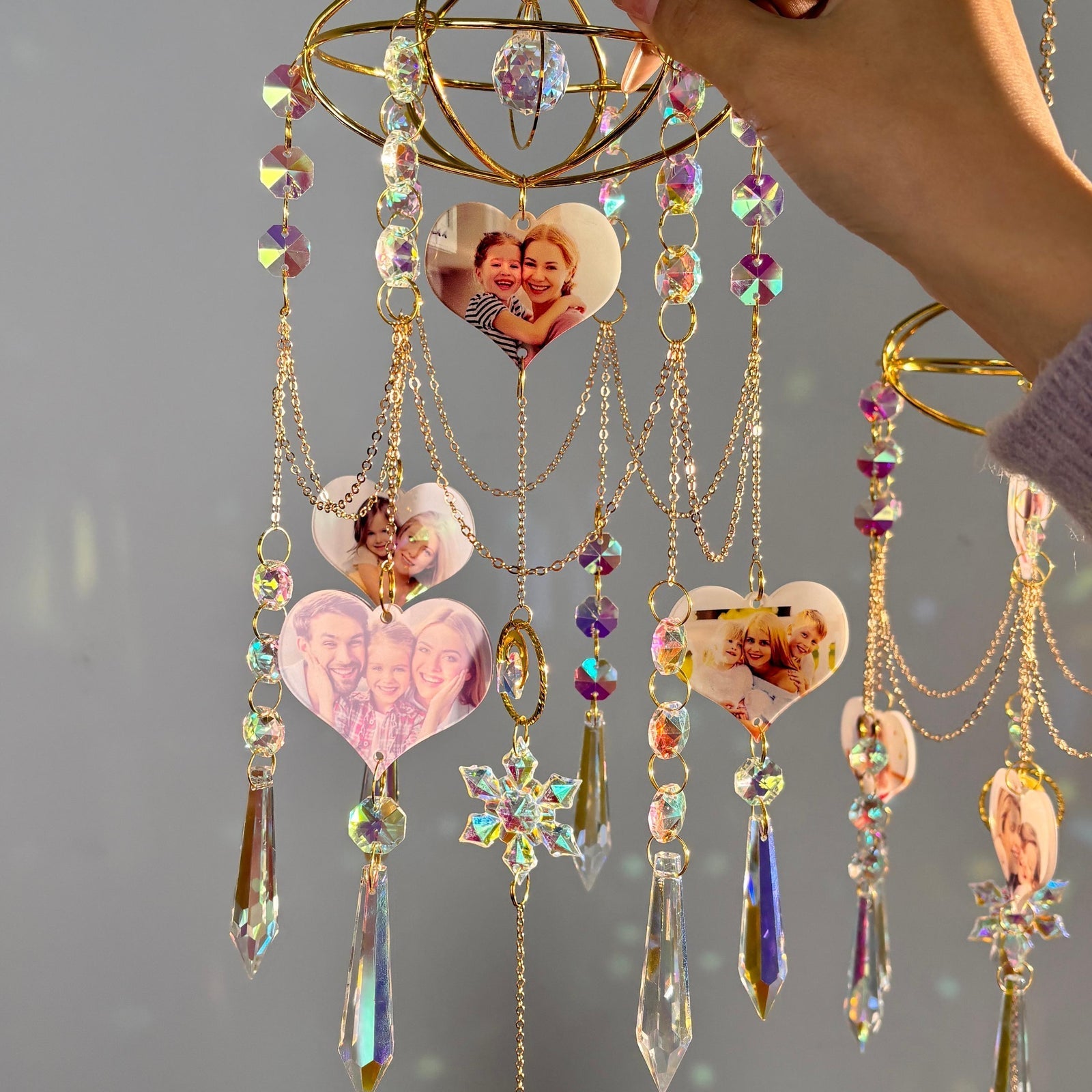 Engraved Acrylic Sun Catcher Wind Chime