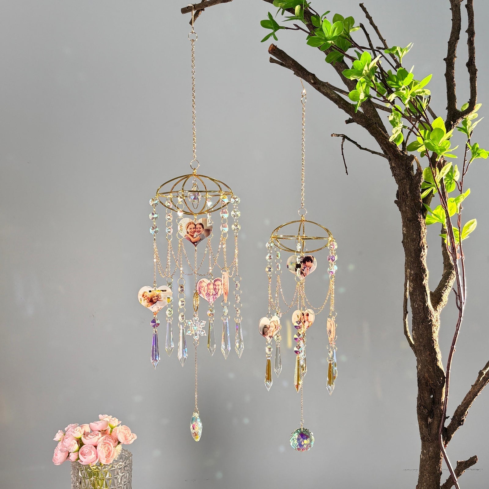 Engraved Acrylic Sun Catcher Wind Chime
