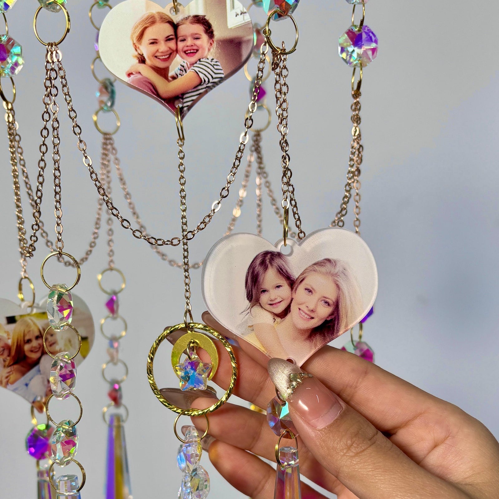 Engraved Acrylic Sun Catcher Wind Chime