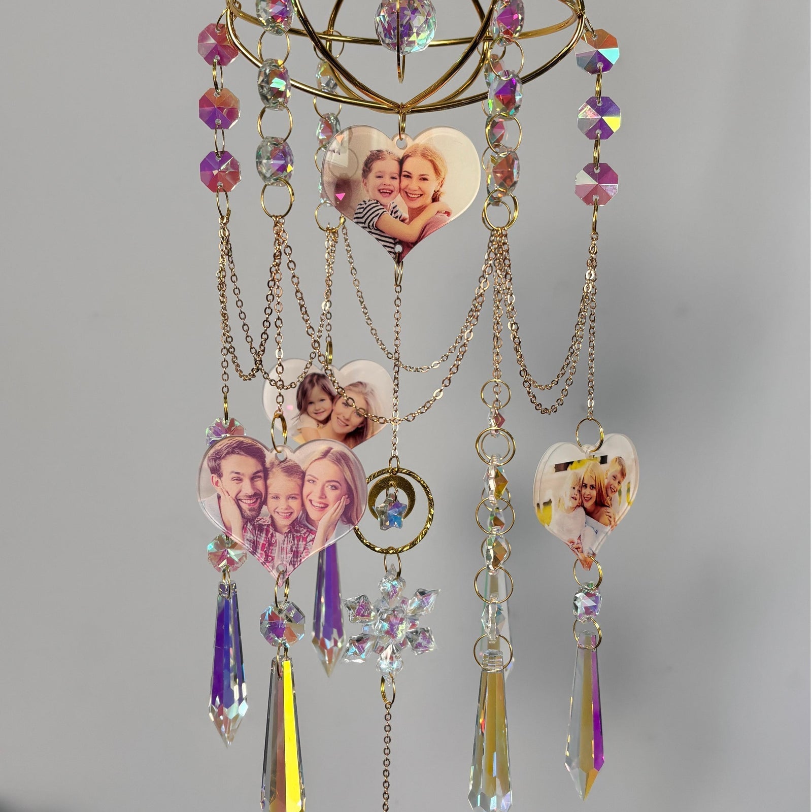 Engraved Acrylic Sun Catcher Wind Chime