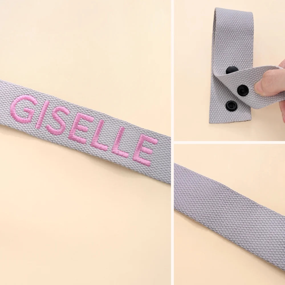 Personalised Multicolour Embroidered Name Luggage Tag